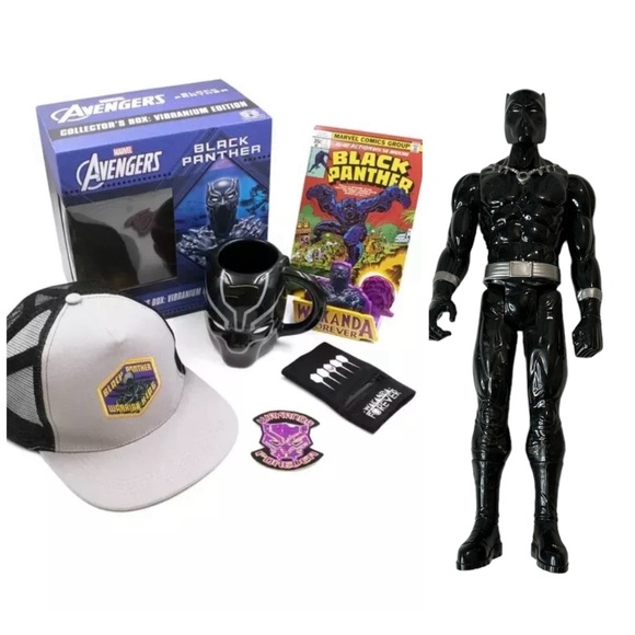 DISNEY Marvel Black Panther Collector Box & Black Panther 12"  Action Figure - Picture 1 of 13